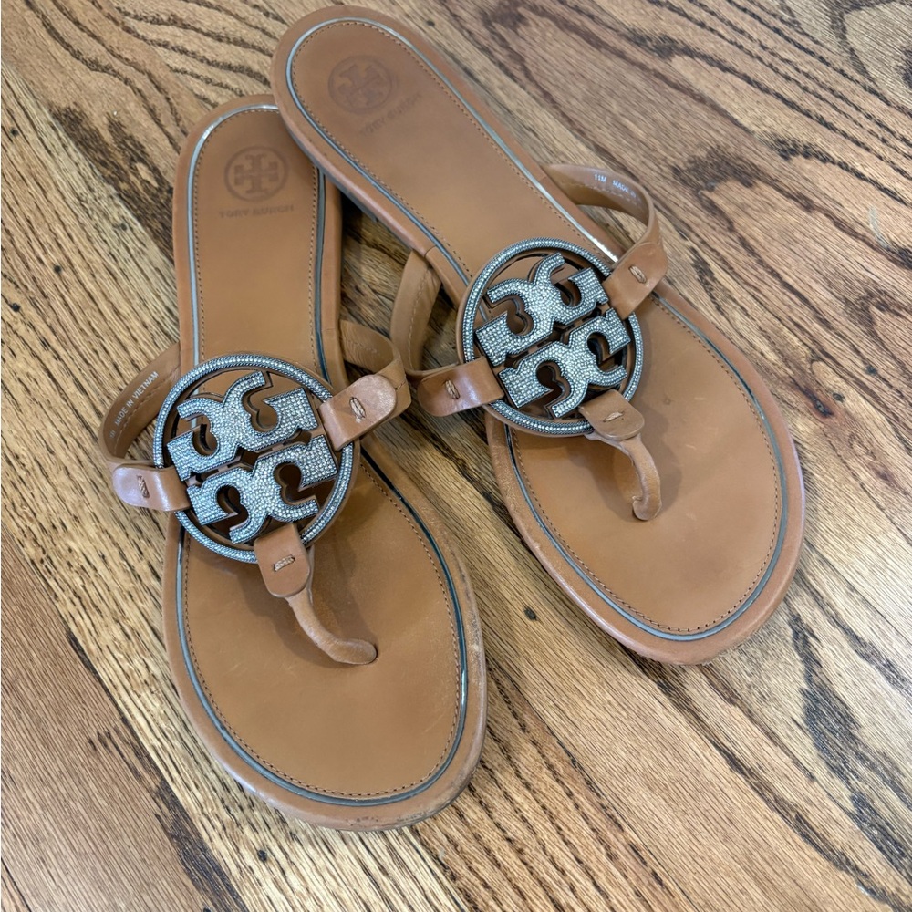 Tory Burch Miller Leather Sandals